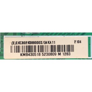 MAIN PARA TV INSIGNIA NUMERO DE PARTE (X)XKCB02K088 / 715GA715-M01-B00-005G / (X)XKCB02K088000X/Q4KA11 / KMB430518 / 5230809 / PANEL TPT430B5-GT013.H REV:S1P / DISPLAY PT430GT01-3 VER.1.0 / MODELO NS-43DF710NA21